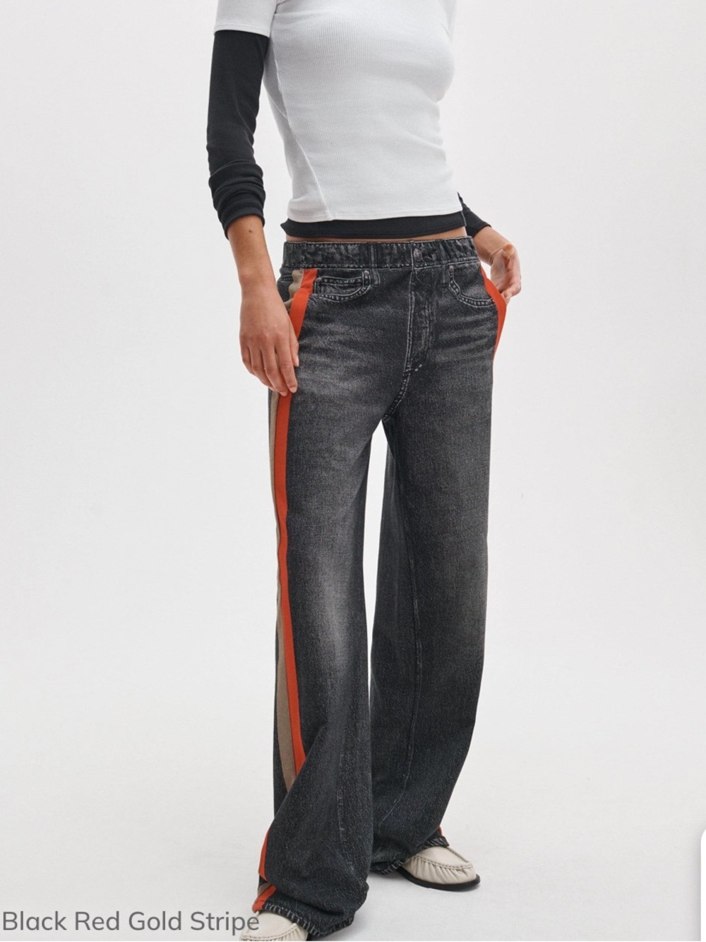 Rag & Bone Miramar Sport Stripe Track Pants Cotton Terry - Picture 3 of 12